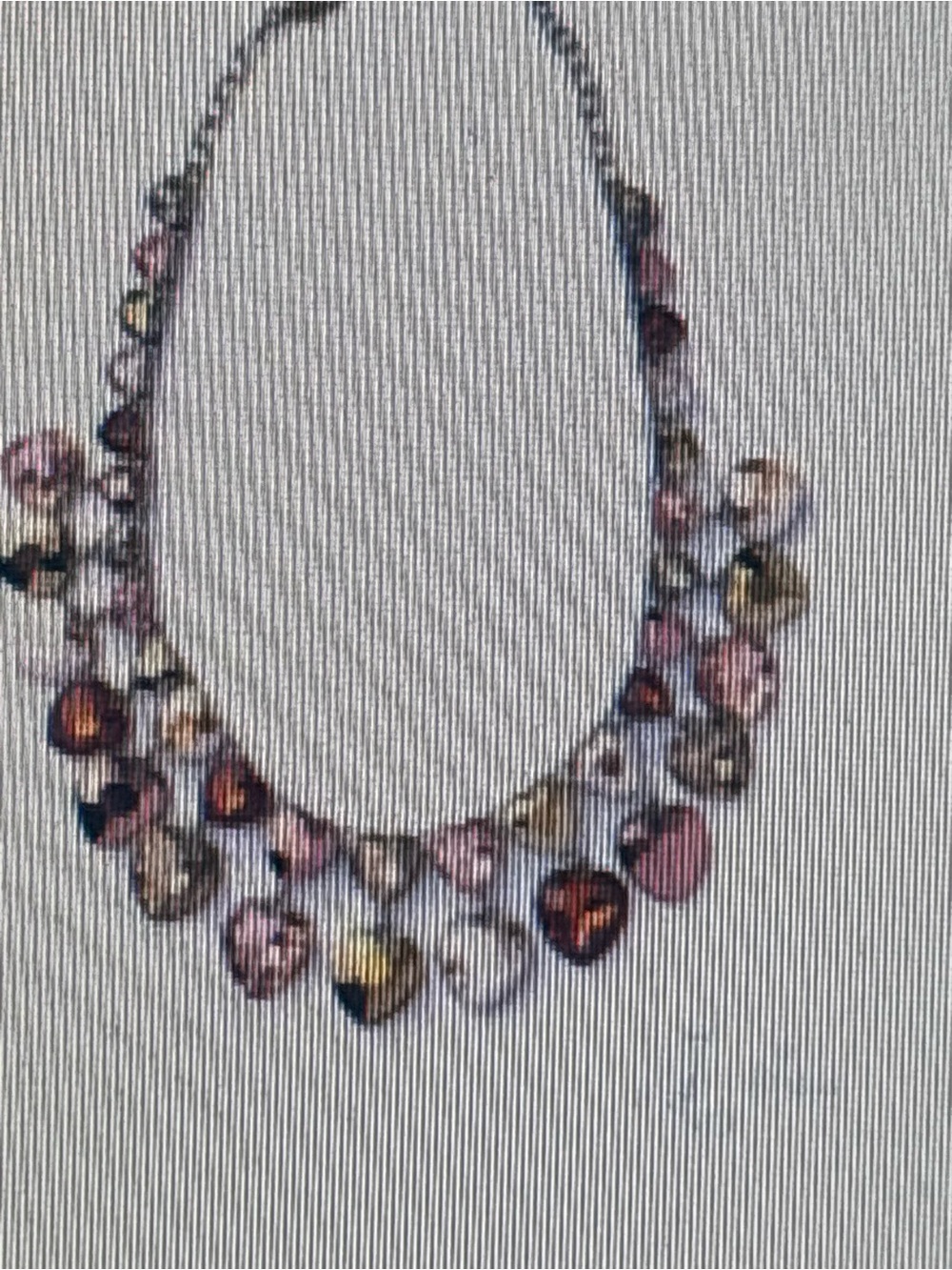 Statement Pink Multi-Color Crystal Necklace - Women's Jewelry